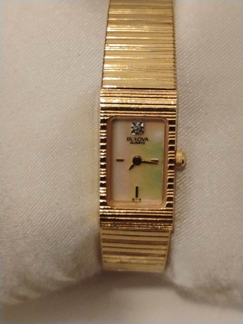 Gorgeous 1980's Ladies Bulova Tank Style Watch New Battery